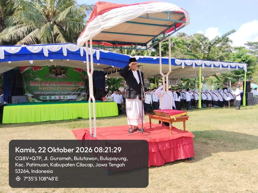 Menyatu dalam Khidmat: MWC NU Patimuan Gelar Upacara Hari Santri Nasional 2026 di Lapangan Krida Mulya Bulupayung